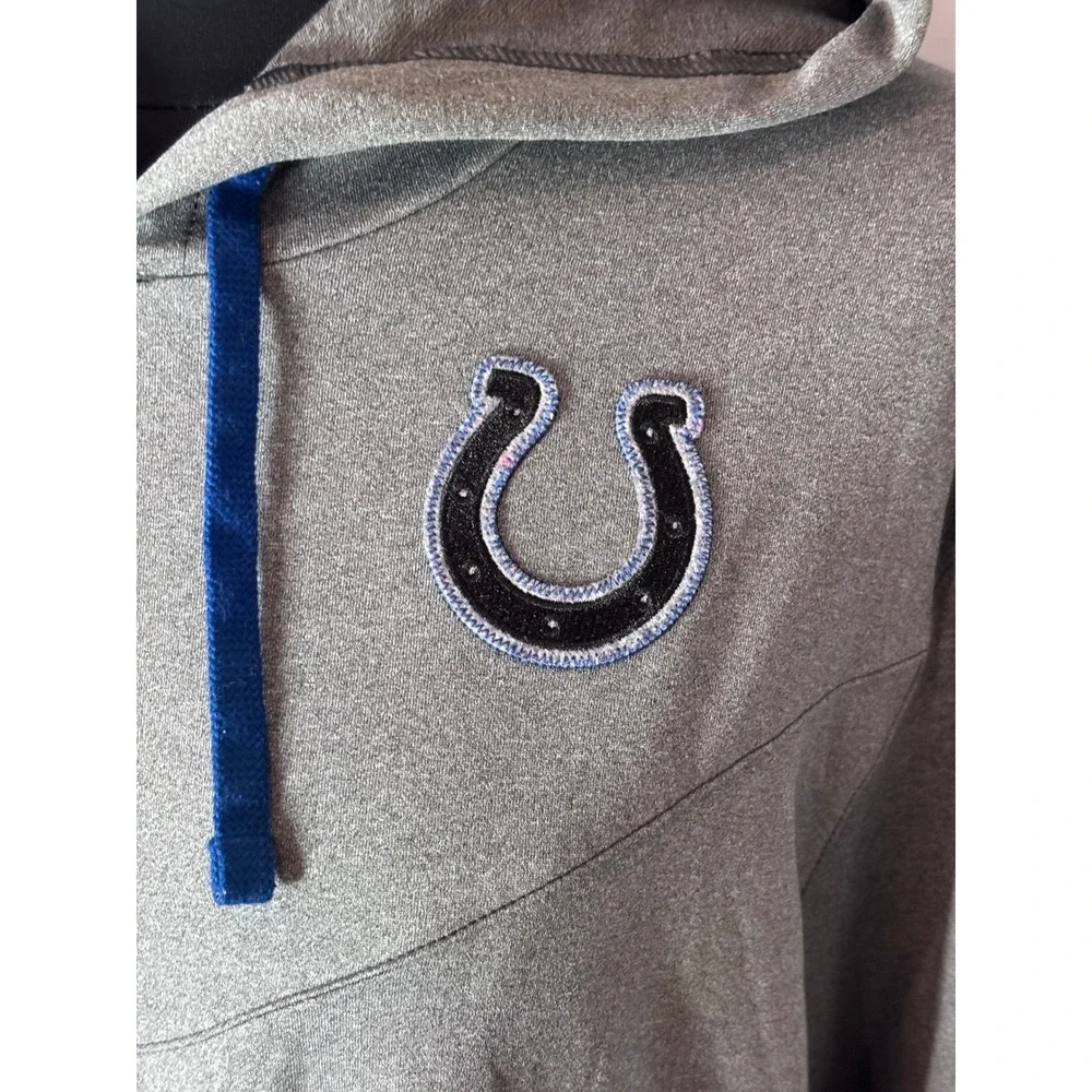 Nike Indianapolis Colts NFL Dri-FIT Gray Hoodie‎ Sweatshirt Men's Medium